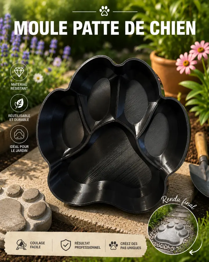 Moule patte de chien