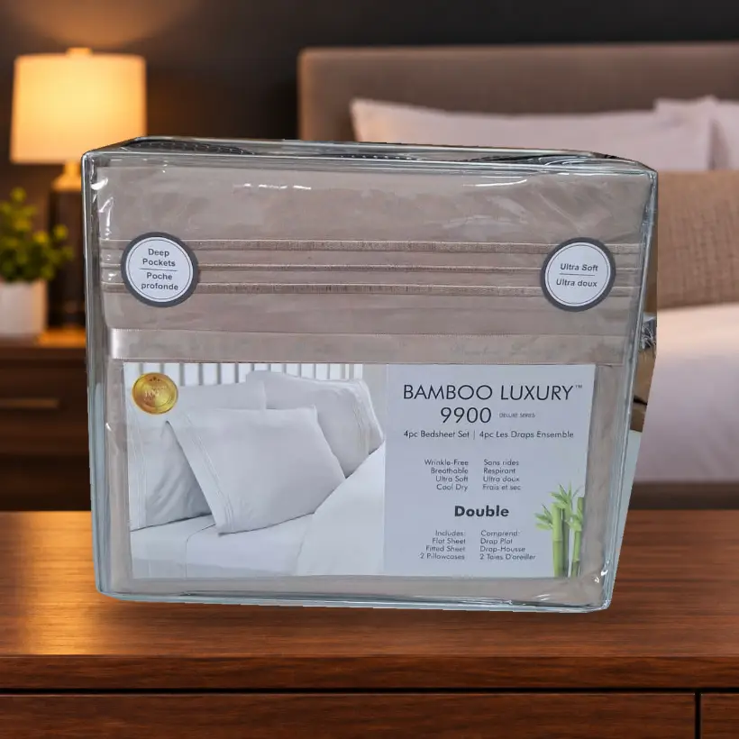 Ensemble de draps Bamboo Luxury 9900 — Double — beige