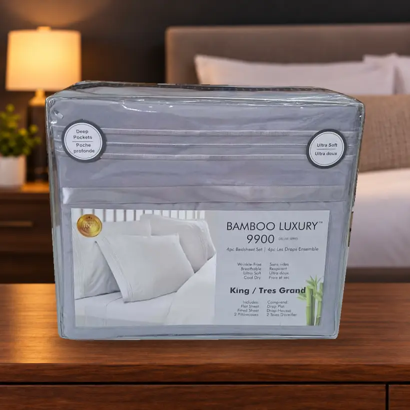 Ensemble de draps Bamboo Luxury 9900 — King — gris lavande