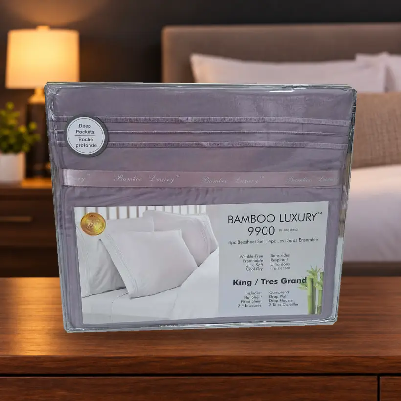Ensemble de draps Bamboo Luxury 9900 — King — mauve