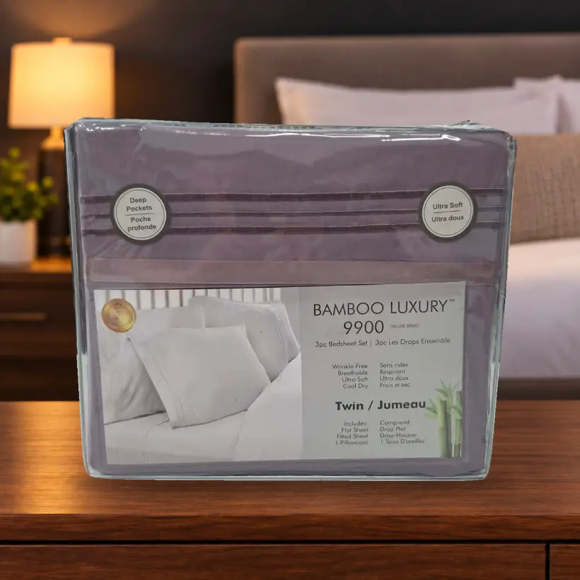 Ensemble de draps Bamboo Luxury 9900 — Jumeau — mauve