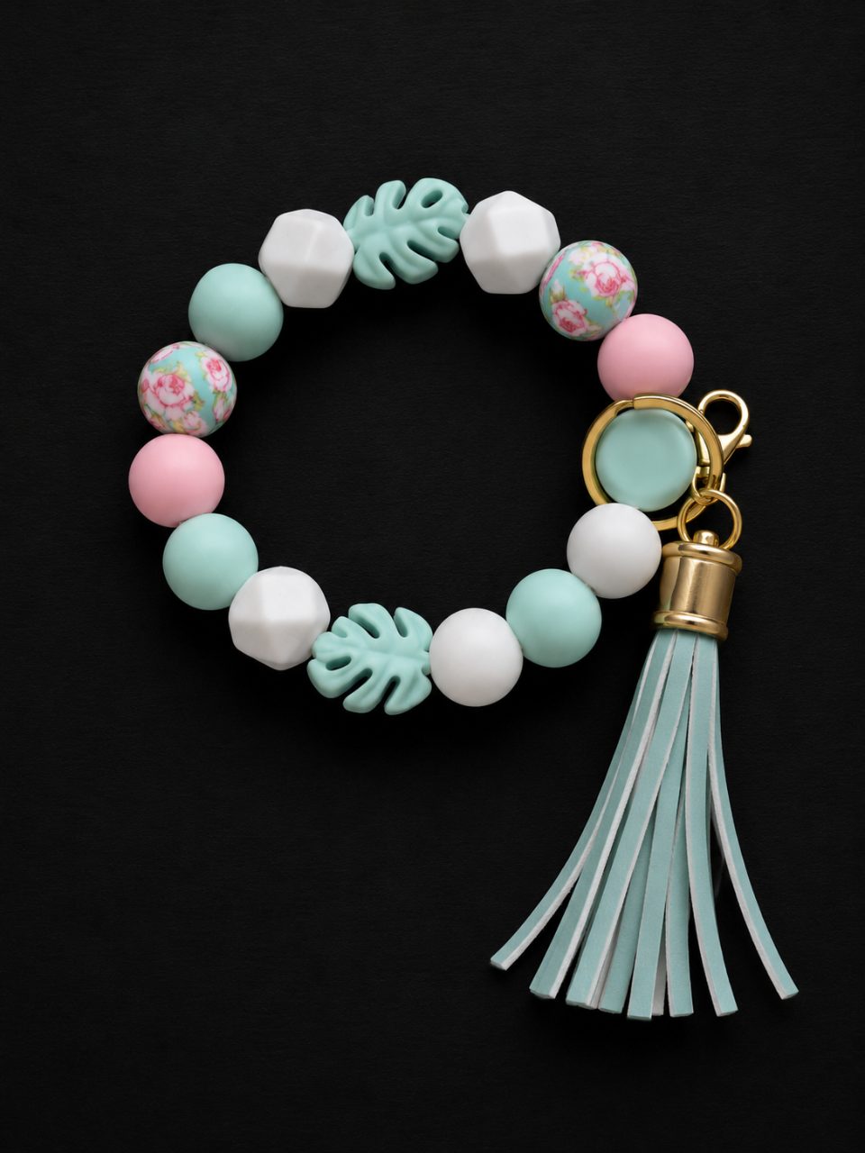 Bracelet Porte clé - Monstera