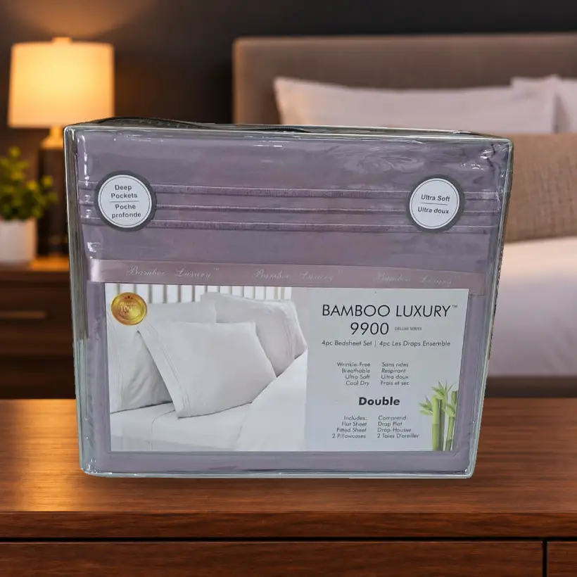 Ensemble de draps Bamboo Luxury 9900 — Double — mauve